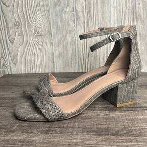 Maurice’s Roxy Braided Strap Heel Sandal Size 8